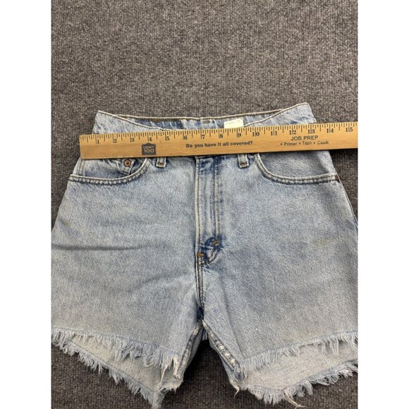 Vintage Levi's Denim Shorts Womens 5 Light Wash High Rise Cutoff 90s 37550-0291 - Picture 4 of 9